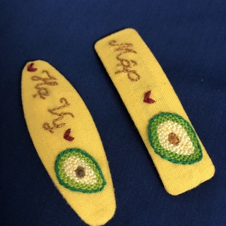 Kẹp tóc thêu tay handmade