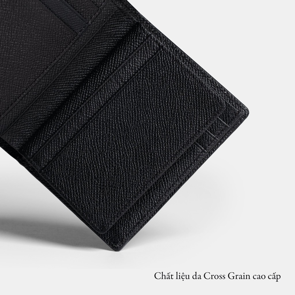 VÍ NGẮN GẬP DA Bóp CLASSY Da CrossGrain Nhập Khẩu Cao Cấp Chống Thấm Nước Unisex Nam Nữ DOLANTO | BigBuy360 - bigbuy360.vn