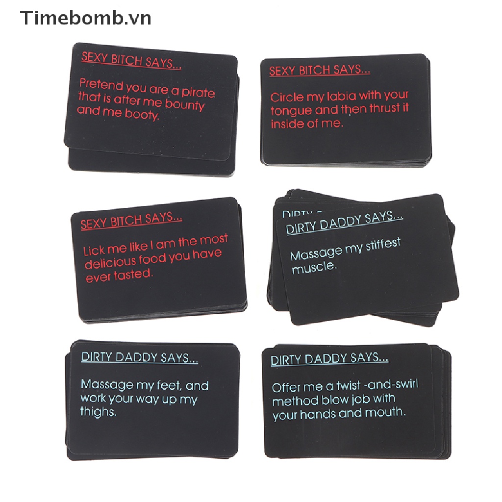 Bộ 108 Thẻ Bài Trò Chơi Risque Vui Nhộn Trang Trí Phòng Ngủ
