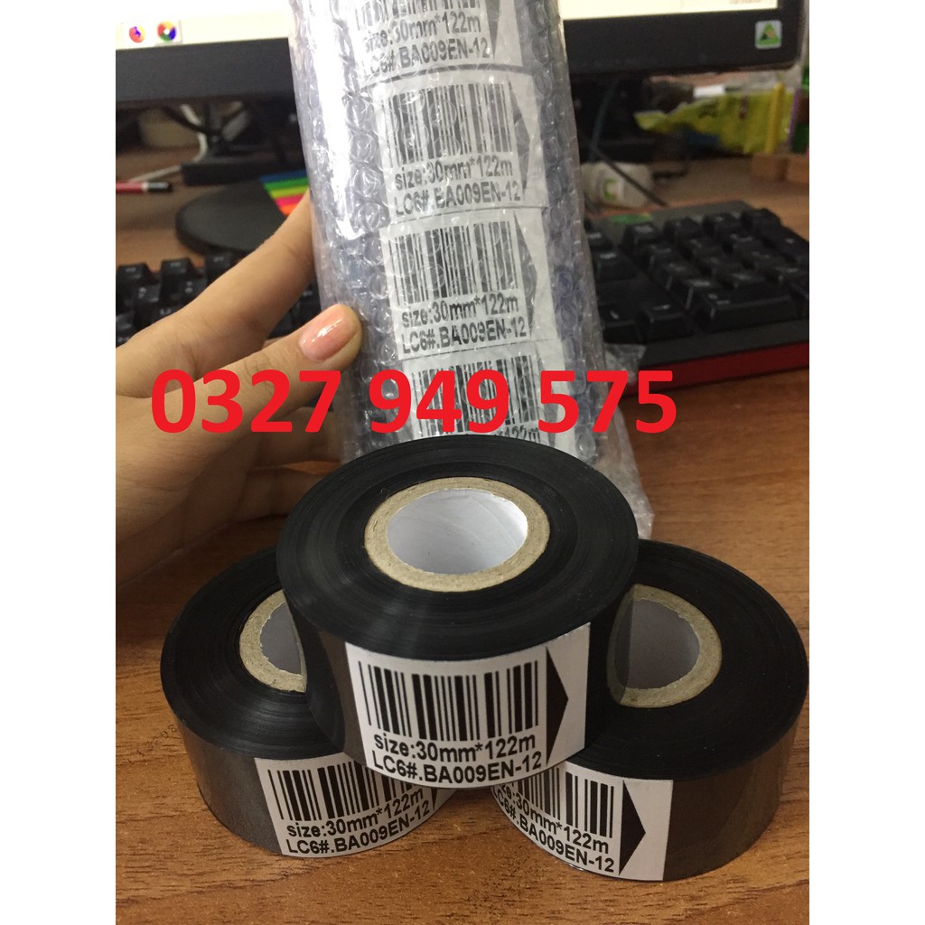 Cuộn mực in hạn sử dụng, mực in date, mực ngày dản xuất - mực Size 30*122mm máy indate DY 8, HP 241