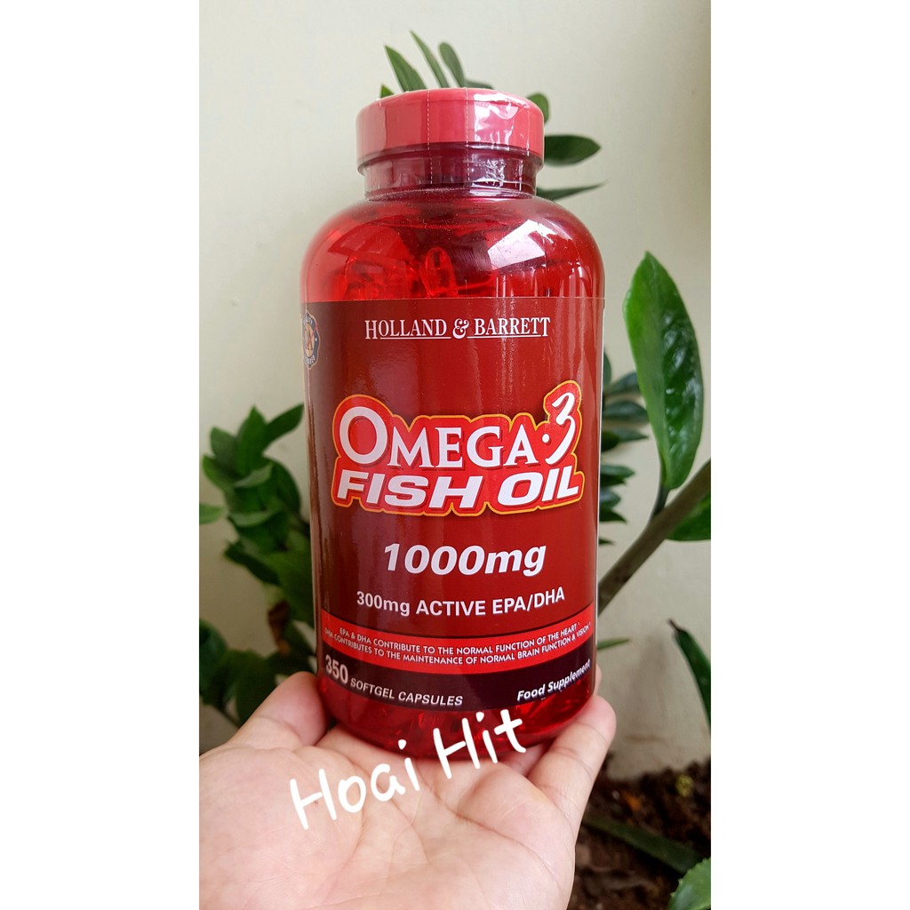 Omega 3 Fish Oil 1000mg [350 Viên] - Viên uống dầu cá hỗ trợ làm đẹp, tim mạch, thị lực | Thế Giới Skin Care