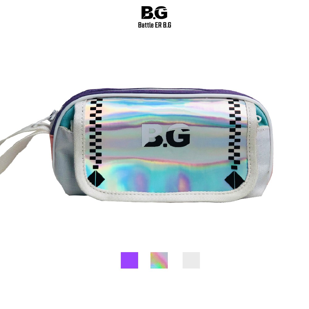 Bóp đi học BATTLE ER B.G mẫu x001 Hologram mediumpurple Unisex Streetstyle