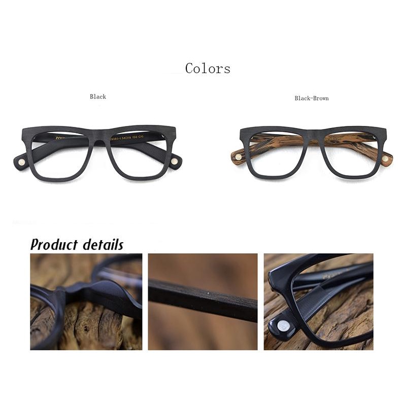 Thời Trang Mắt Kính Gọng Gỗ Phong Cách retro Cho Nam Và Nữ