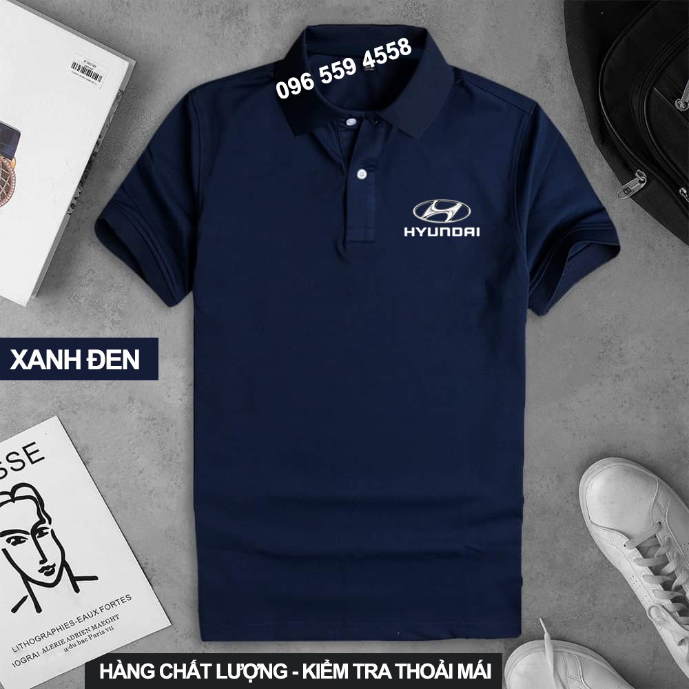 Áo thun Polo Hyundai Cao Cấp - Polo có cổ Logo Hãng Xe Ô tô nhiều màu sang trọng, lịch lãm, đẳng cấp, thời trang