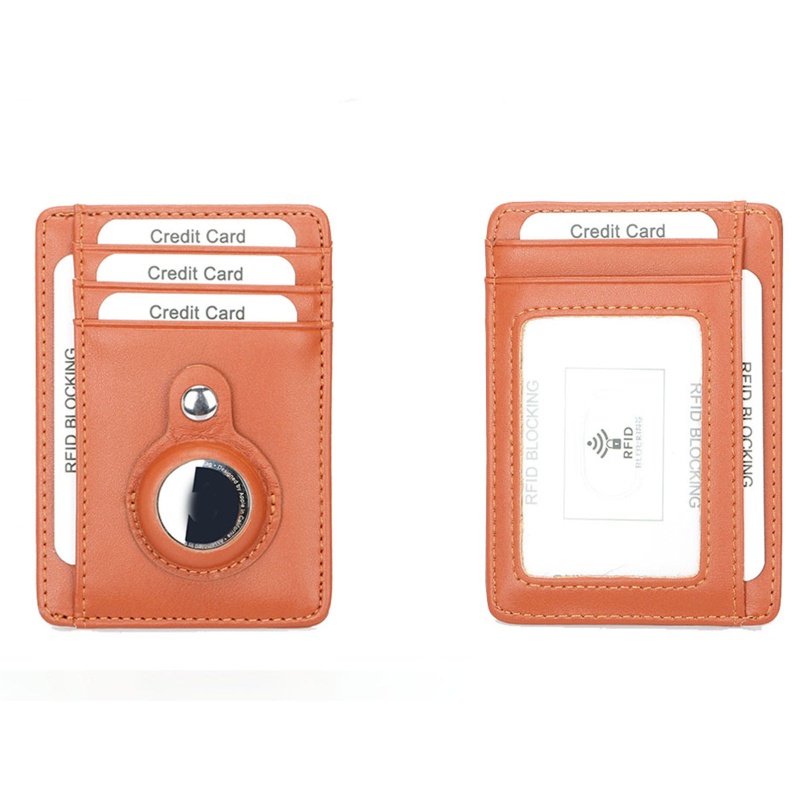 Ví nam đựng thẻ da cao cấp có hộp đựng thẻ lẫy tự động, các ngăn đựng thẻ, giấy tờ,airtag