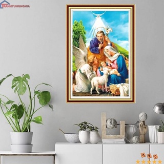 Tranh đính đá gia đình thánh gia VS099 (76cm x 53cm)