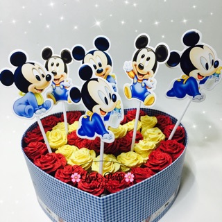 Tem cắm bánh cupcake