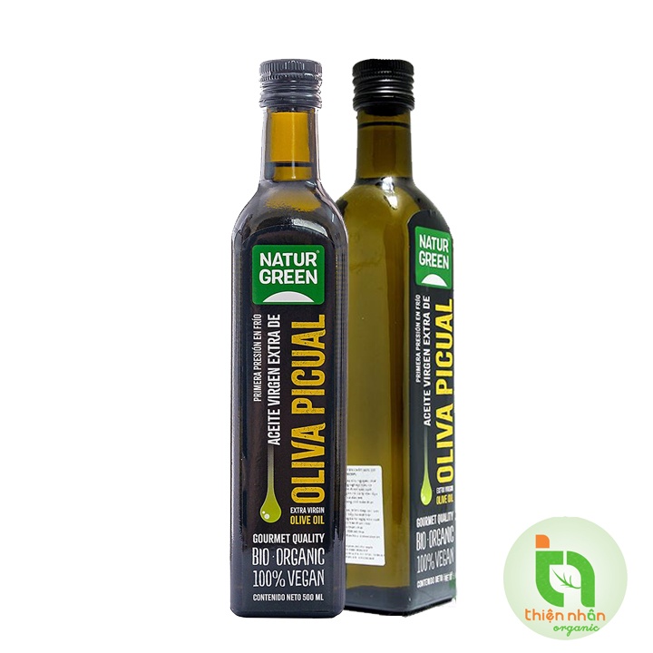 Dầu oliu nguyên chất hữu cơ Natur Green Organic Olive Oil 500ml