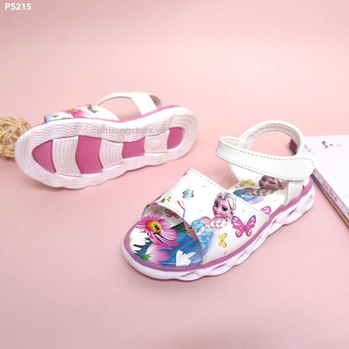 Giày sandal công chúa elsa cho bé gái từ 3 - 6 tuổi PS215