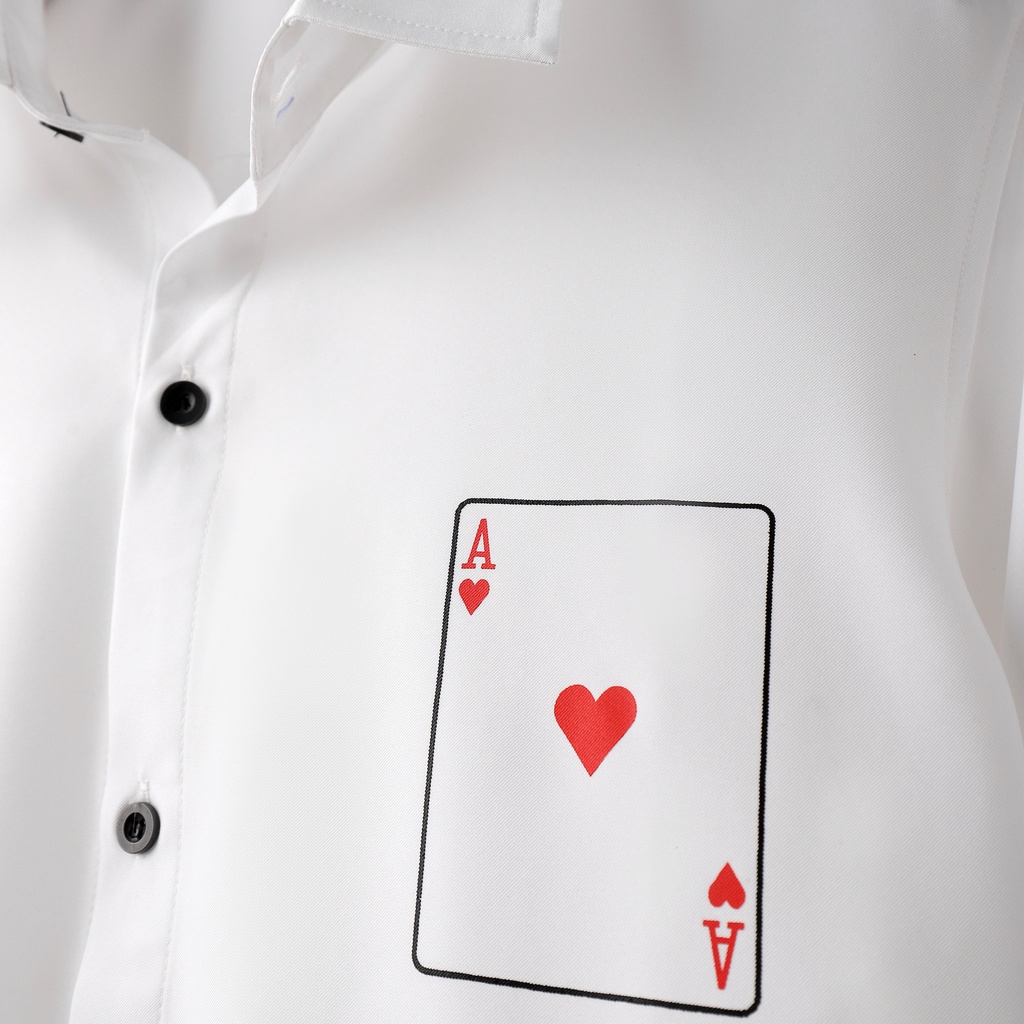 Áo sơ mi nam tay ngắn họa tiết chất lụa thoáng mát, không nhăn , form regular Atman AMANLAB