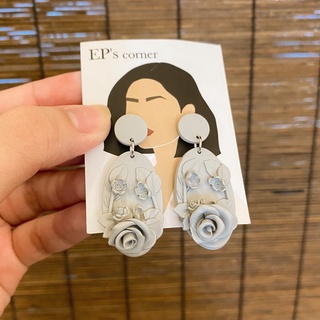 Khuyên tai đất sét nung Polymer Clay (Cement Tone)