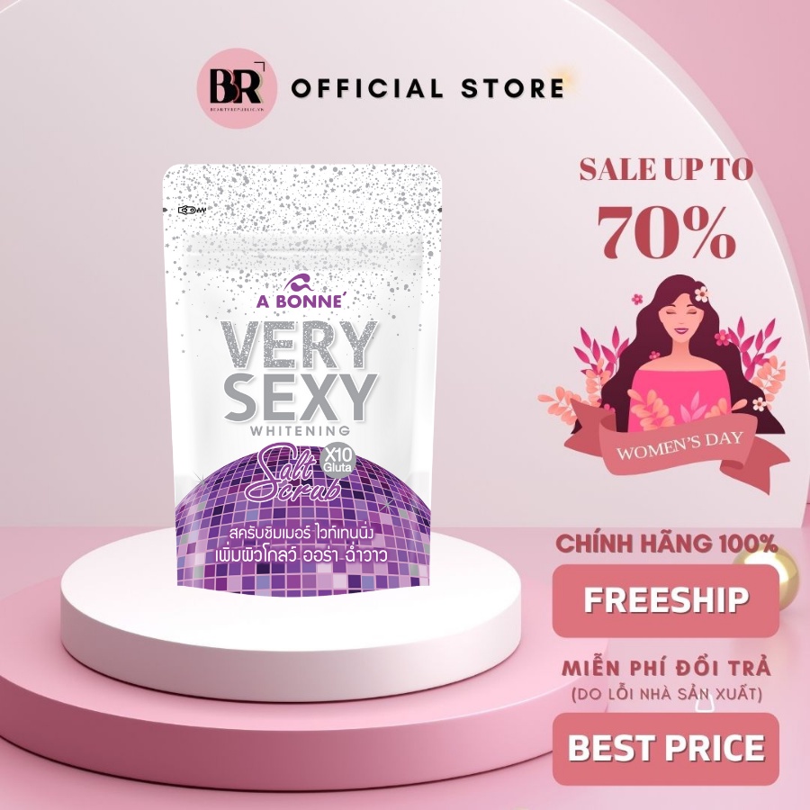 Muối Tắm Tẩy Tế Bào Chết Trắng Da A Bonne' Very Sexy 120g (Ziplock)