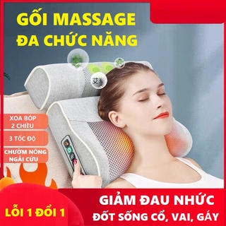 Gối massage hồng ngoại toàn thân đa năng MAZ5, máy massage lưng, cổ, vai, gáy - BH 12 tháng