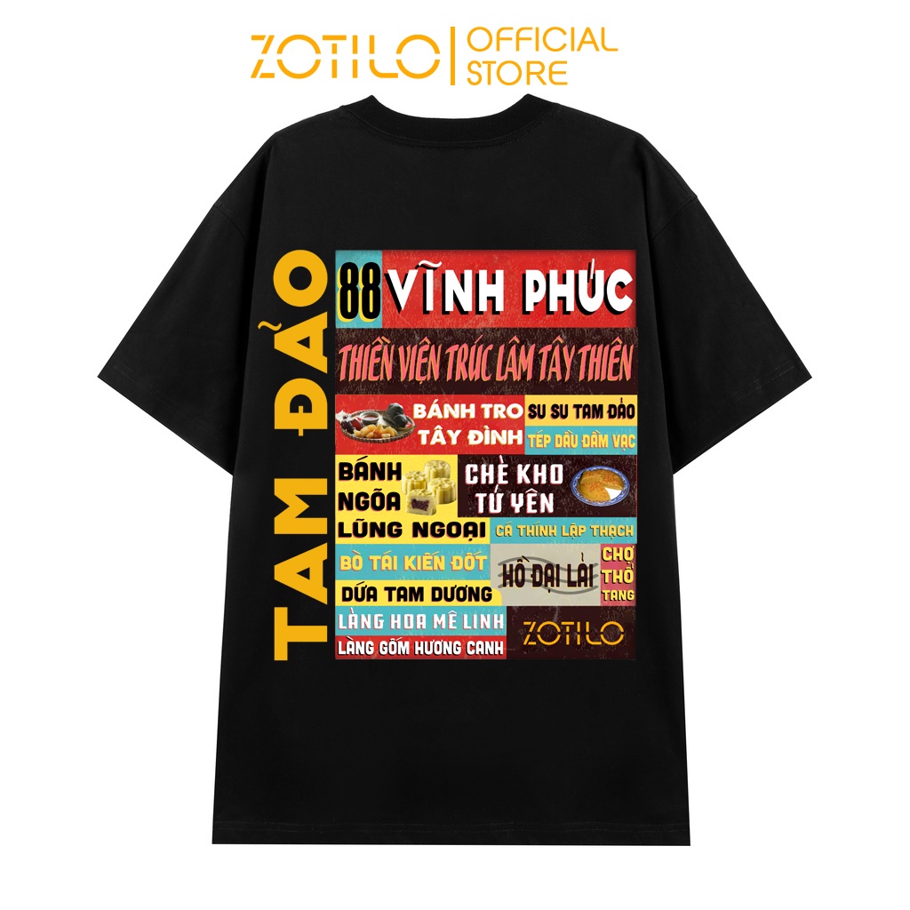 Áo thun form rộng ZOTILO VĨNH PHÚC tay lỡ - Unisex