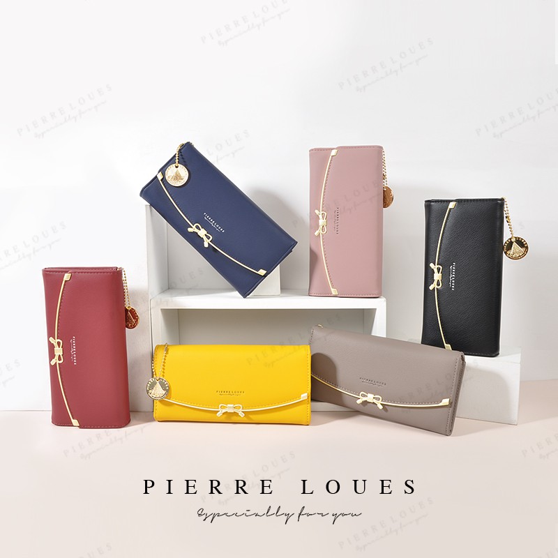 Ví dài cầm tay PIERRE LOUES phong cách thanh lịch thời trang cho nữ
