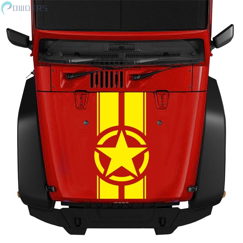 Miếng Dán Trang Trí Xe Ô Tô Jeep Wrangler TJ LJ JK 45*110CM