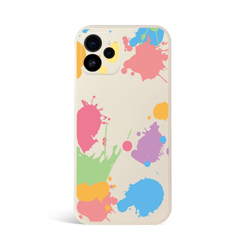 Ốp lưng iphone Màu Loang bảo vệ camera dành cho iphone 6 đến 13promax e80