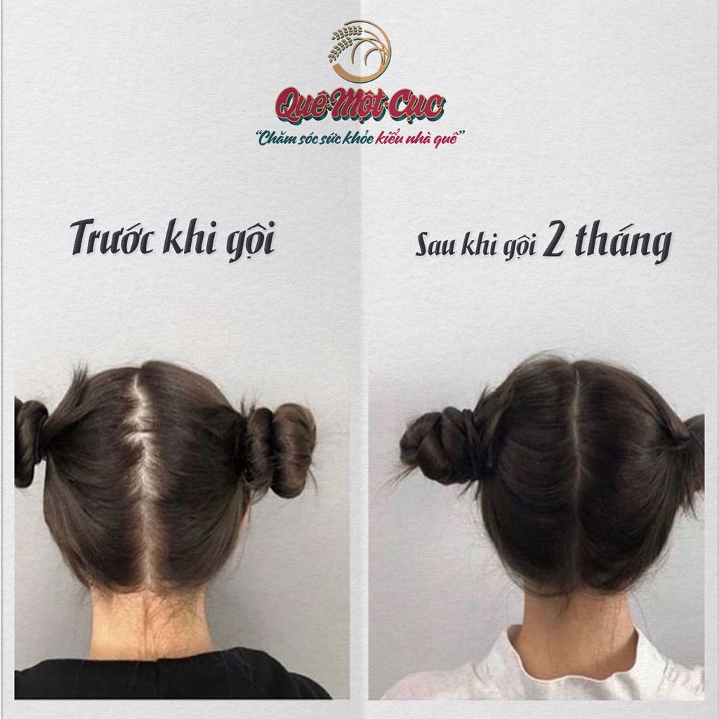 Dầu gội thảo dược ‍♀️ Dầu gội bồ kết thảo mộc dưỡng tóc QUÊ MỘT CỤC ngăn rụng tóc, sạch gàu 500ml