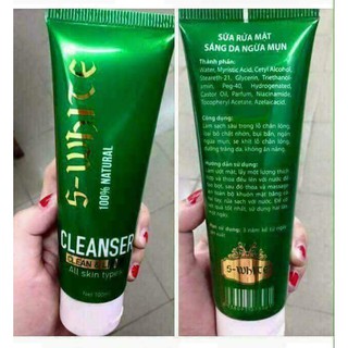 SỮA RỬA MẶT NHA ĐAM CAO CẤP S_WHITE 100ML