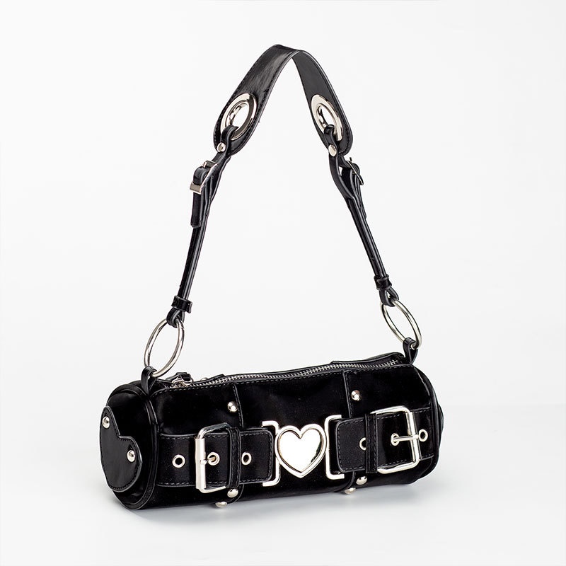 Mới Túi Đeo Chéo Vai Hình Trái Tim Kim Loại Thời Trang Dành Cho Nữ