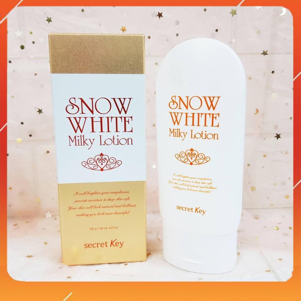 [Freeship99] Sữa dưỡng thể dưỡng trắng Secret Key Snow White Milky Lotion 120g