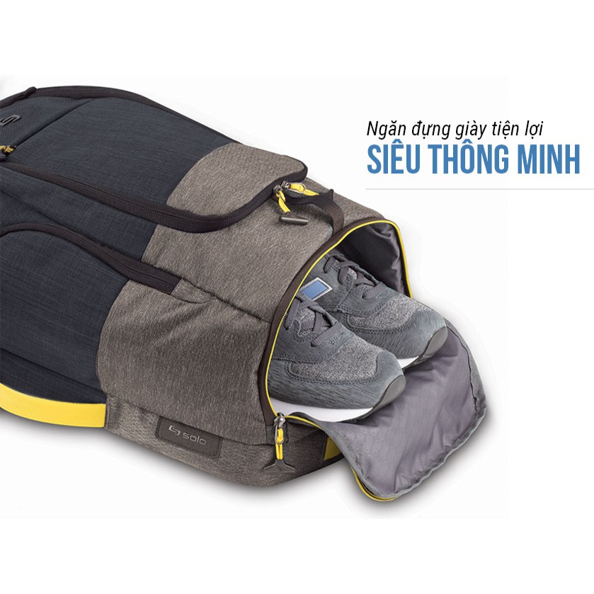 balo solo velocity max backpack 17.3