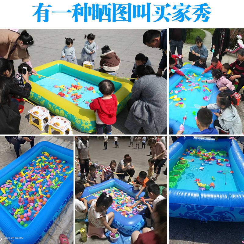 Bộ đồ chơi câu cá trẻ em từ tính Cần Bán buôn Công viên Quảng trường Quầy hàng Bể bơi ngoài trời