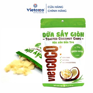 Dừa sấy giòn Vietcoco vị hành túi 45g