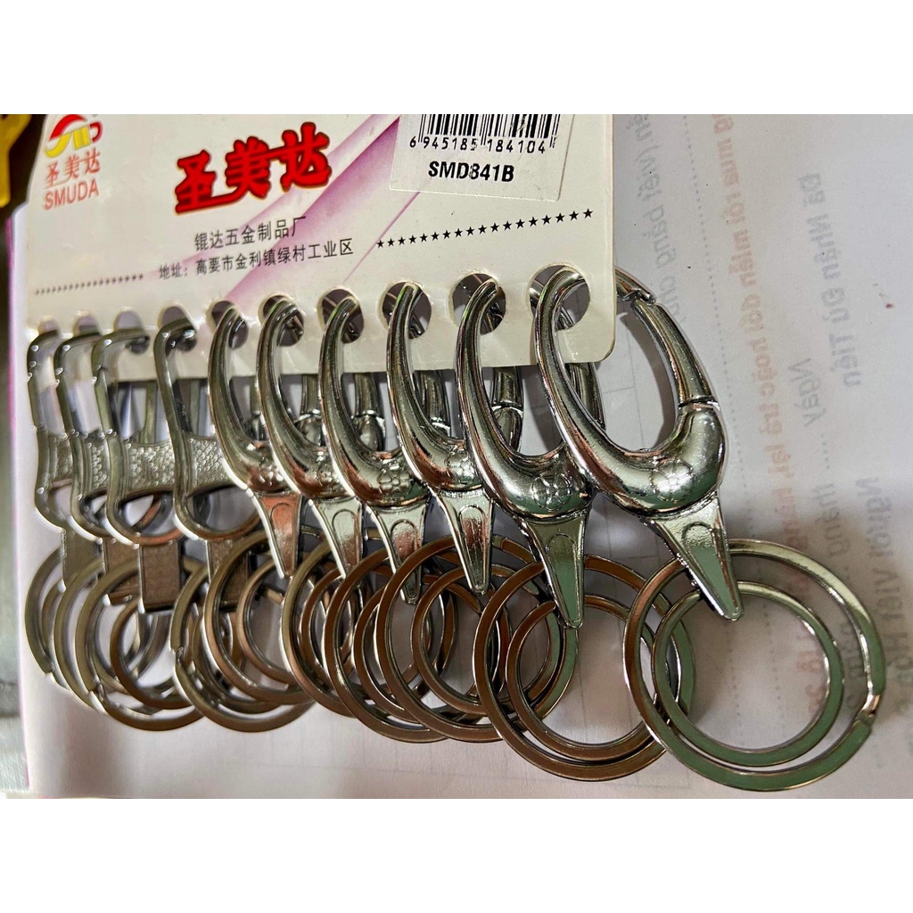 2 Cái Móc khóa xe máy, ô tô, cao cấp, móc chìa khóa, treo, inox 304