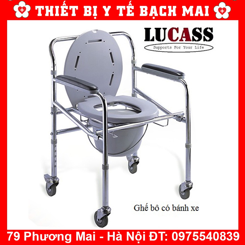 Ghế Bô Vệ Sinh Có Bánh Xe Lucass G-696