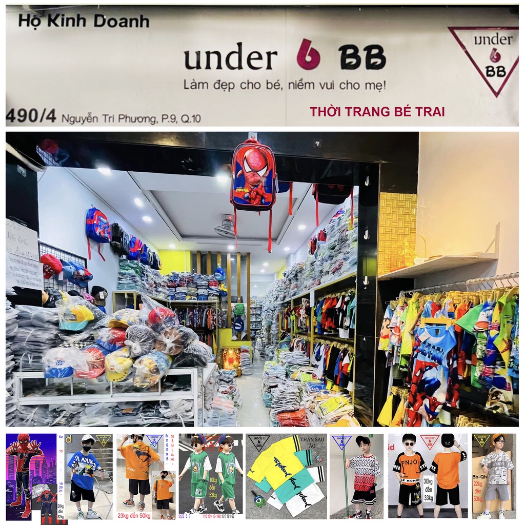 Code giảm 40% mua hàng thời trang bé trai tại Shop Under 6 BB - 490/4 Nguyễn Tri Phương, Quận 10