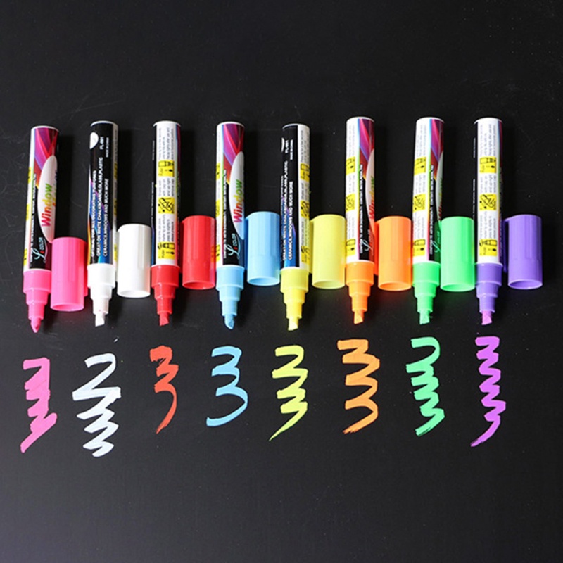 Set 8 Bút Dạ Quang Hai Đầu 8 Màu Sắc Khác Nhau Dành Cho Học Sinh