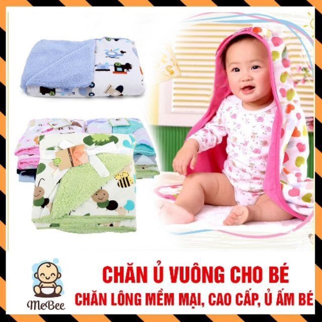 Chăn ủ lót lông cừu cho bé