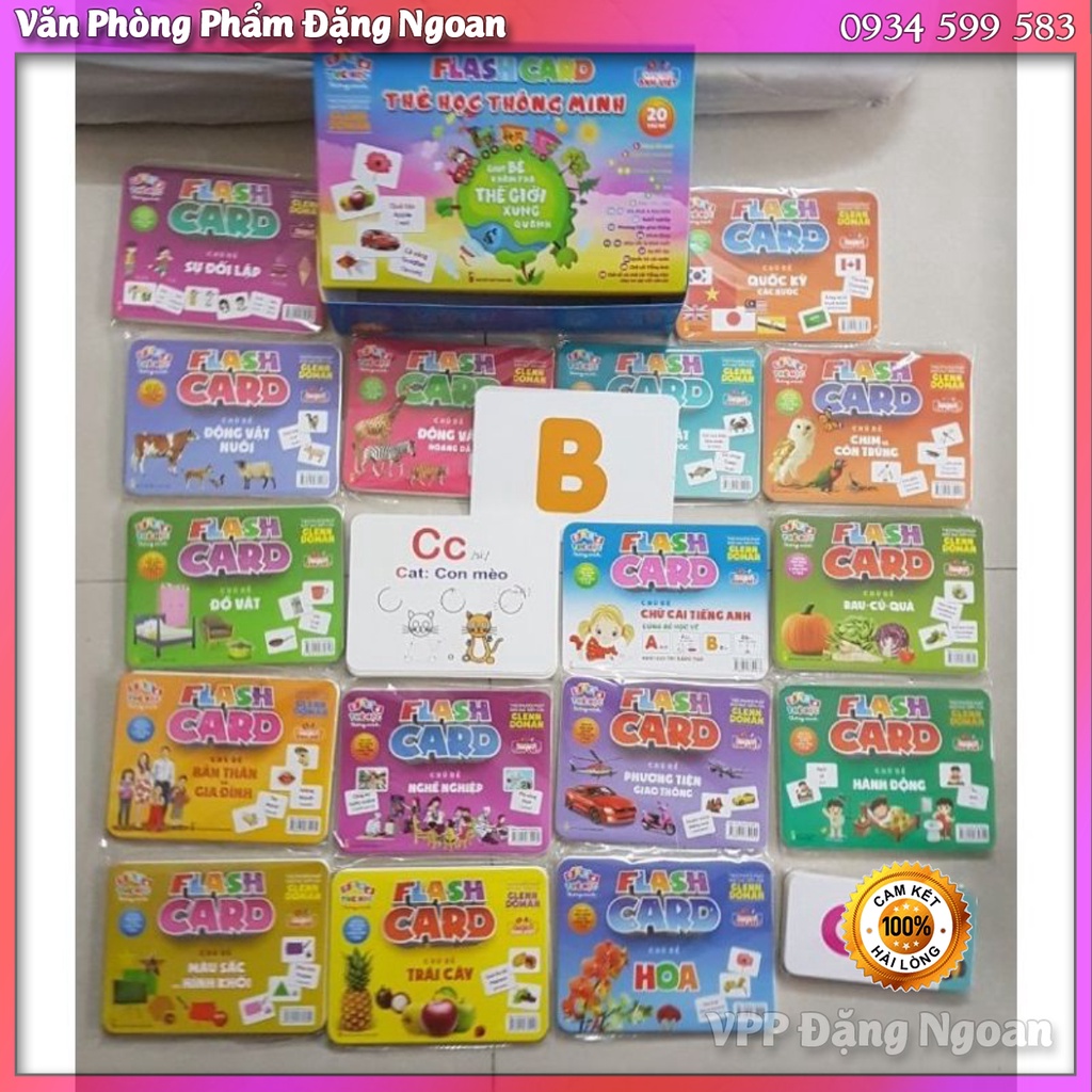 Bộ Thẻ Học Thông Minh 20 Chủ Dề Flash Cards