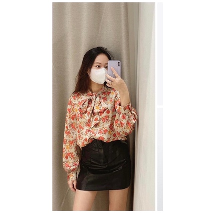 Áo sơ mi hoa Zara Authentic