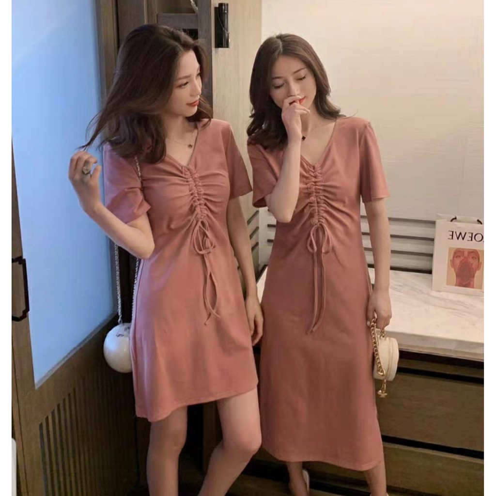 váy rút ngực cho nữ