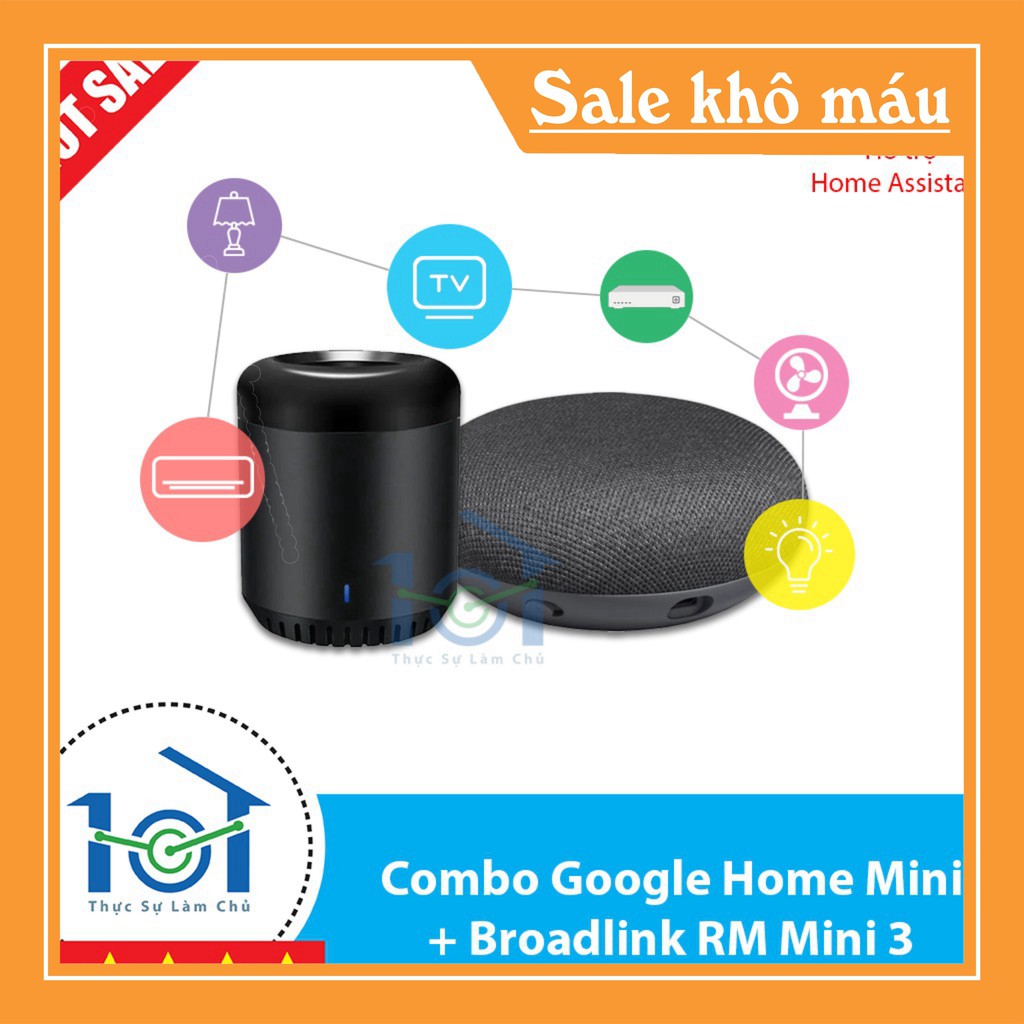 Combo Smart Home bắt đầu bao gồm Loa Google và điều khiển hồng ngoại Broadlink Rm Mini 3