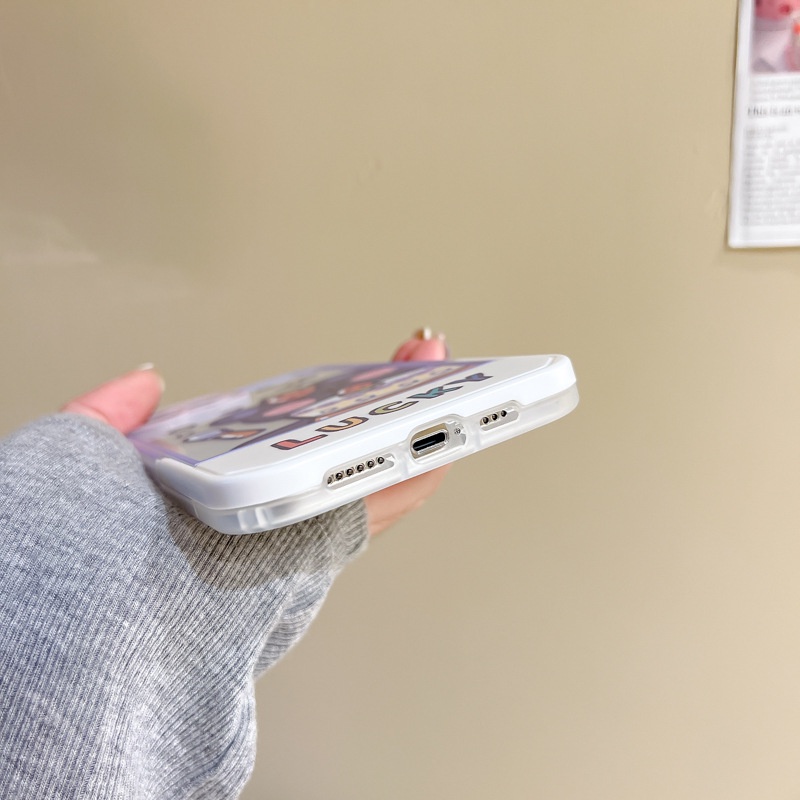 Ốp lưng iphone Ốp Điện Thoại Có Giá Đỡ Ẩn In Hình Hoạt Hình Cho iphone 13Pro 12Promax 11 xs 7 8 Dinuo case