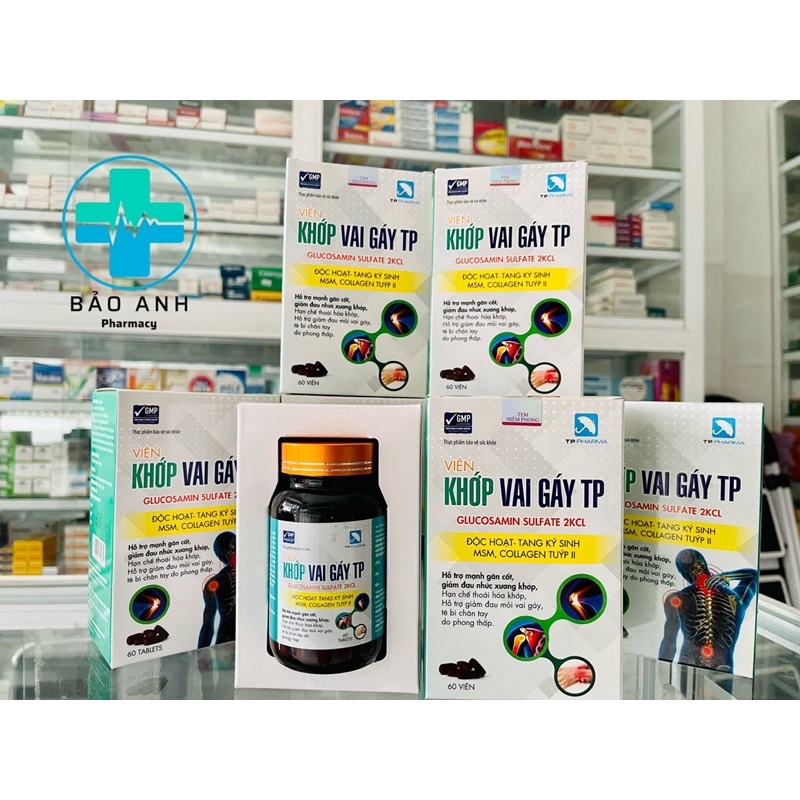 Viên Khớp Vai Gáy TP - Hỗ trợ mạnh gân cốt, tê bì chân tay - Glucosamin, Độc Hoạt-Tang ký Sinh-MSM-C