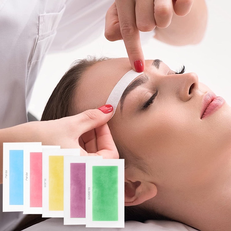 Set 10 Miếng Sáp Tẩy Lông Hai Mặt Dịu Nhẹ Không Gây Kích Ứng Cho Nữ