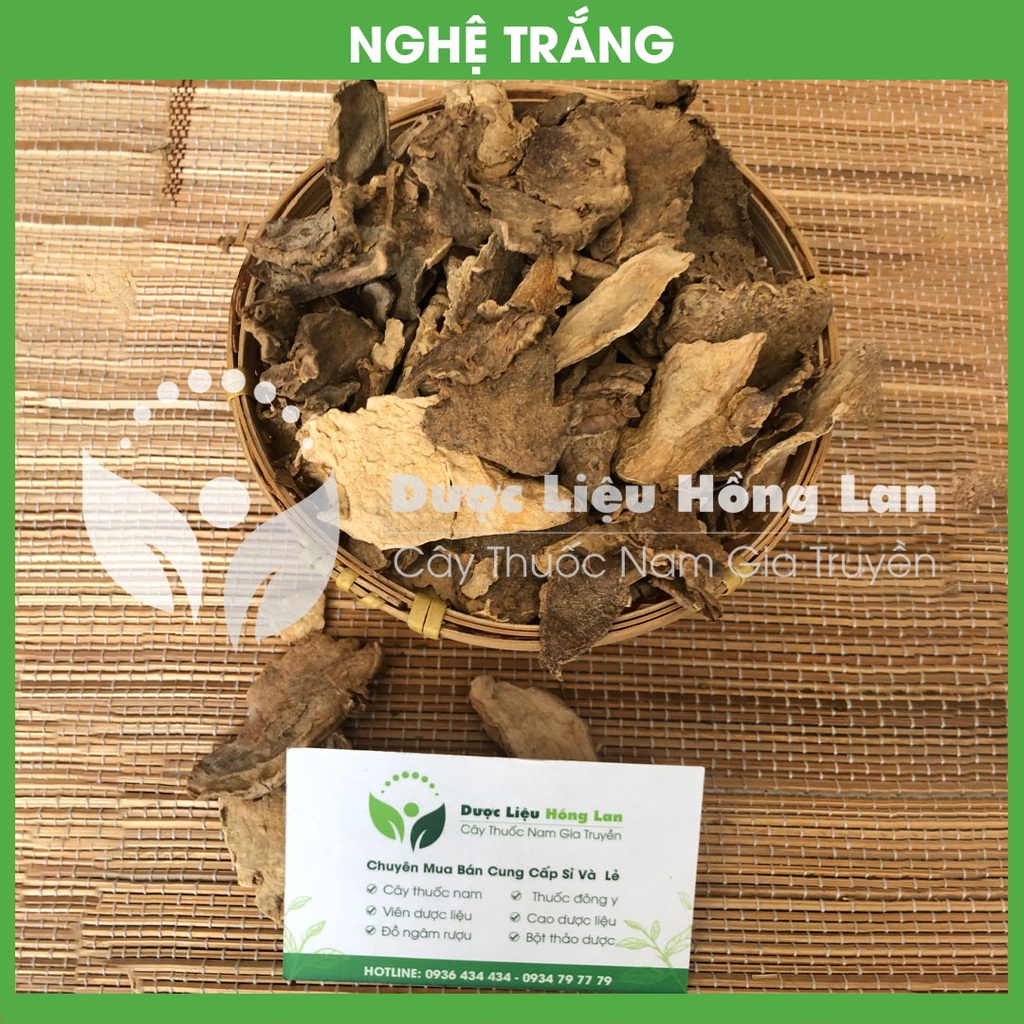 NGHỆ TRẮNG sắt lát khô sạch đóng gói 1kg - congtyduoclieuhonglan