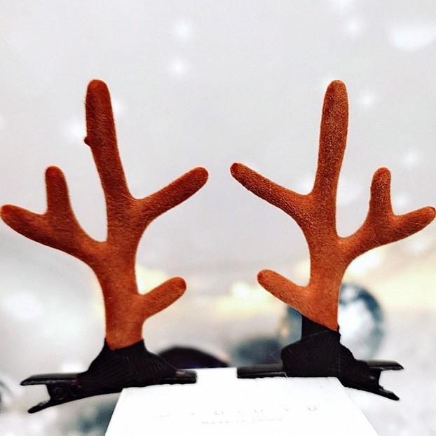 Kẹp Tóc Hình Sừng Hươu Dễ Thương Cho Bé Gái