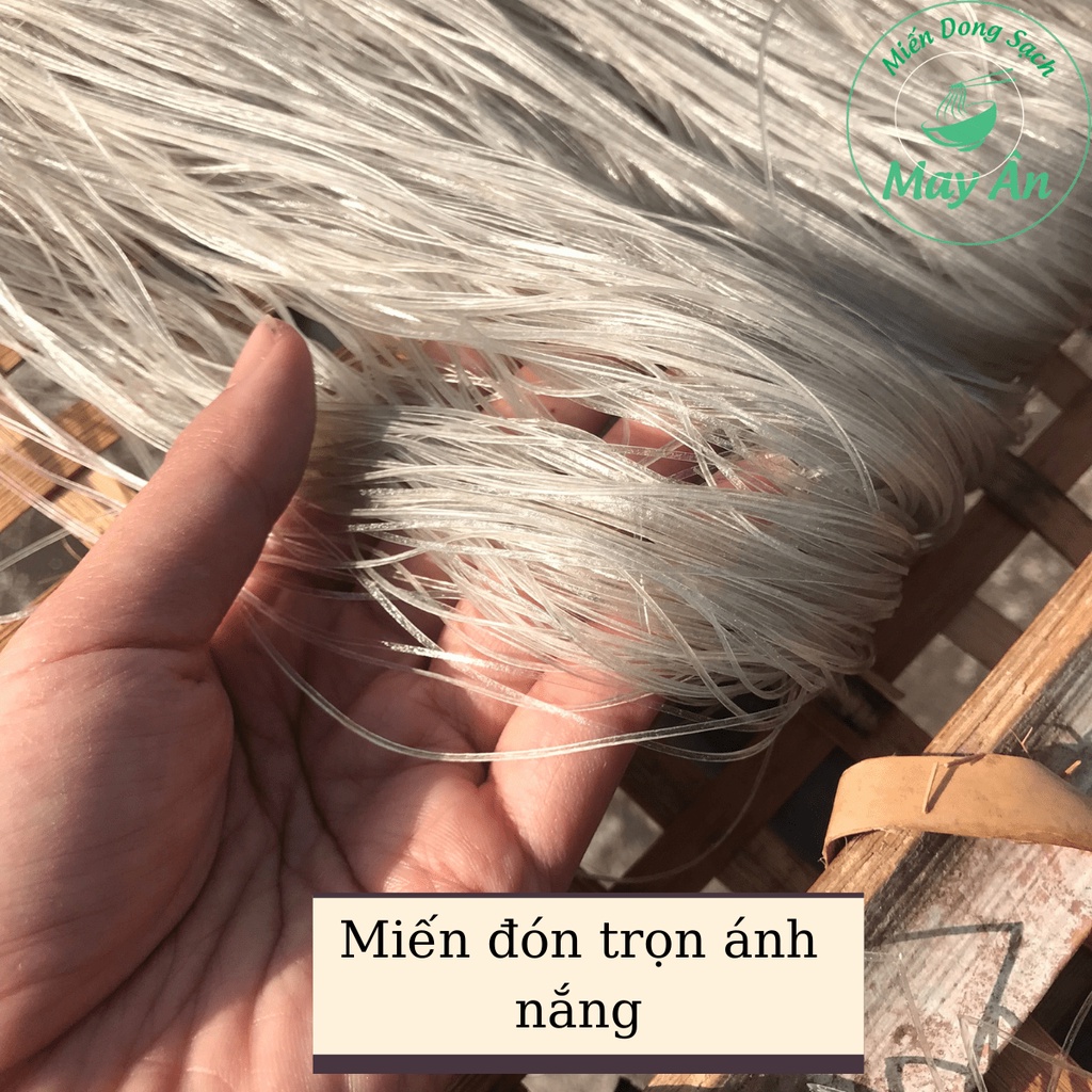 Miến dong Hải Hậu, miến rong Nam Định, sợi nhỏ, dai mềm, không tẩy nhuộm sợi, miến sạch May Ân