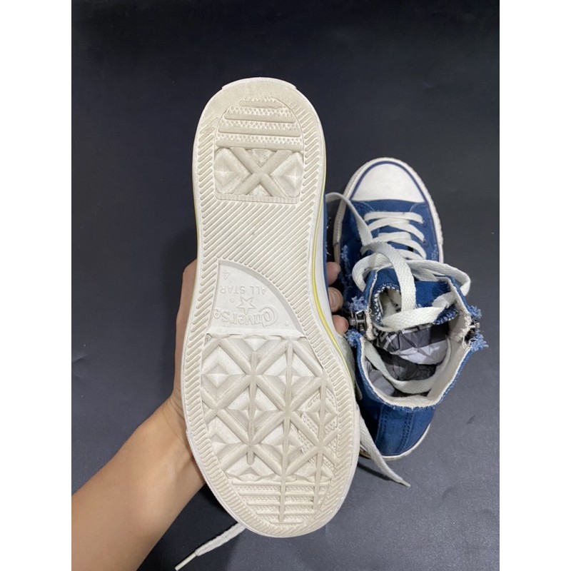 GIÀY SNEAKERS CONVERSE CLASSIC CHUCK TAYLOR XANH RÊU FULL BOX SIZE 37/23cm(Real 100%/2Hand)