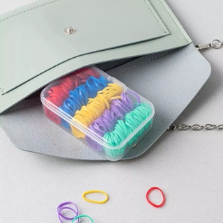 Set 300 dây cột tóc co giãn nhiều màu sắc cho bé