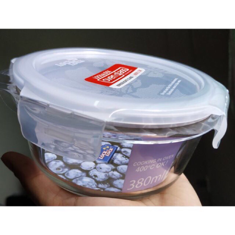 Thố thuỷ tinh lock and lock 380ml/400ml cao cấp chịu nhiệt | BigBuy360 - bigbuy360.vn
