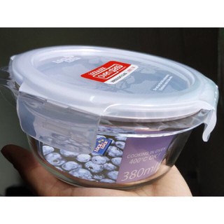 Thố thuỷ tinh lock and lock 380ml/400ml cao cấp chịu nhiệt