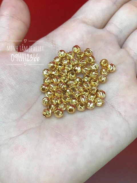 Vòng tay chỉ đỏ bi v.àng 10k may mắn-Minh Tâm Jewelry
