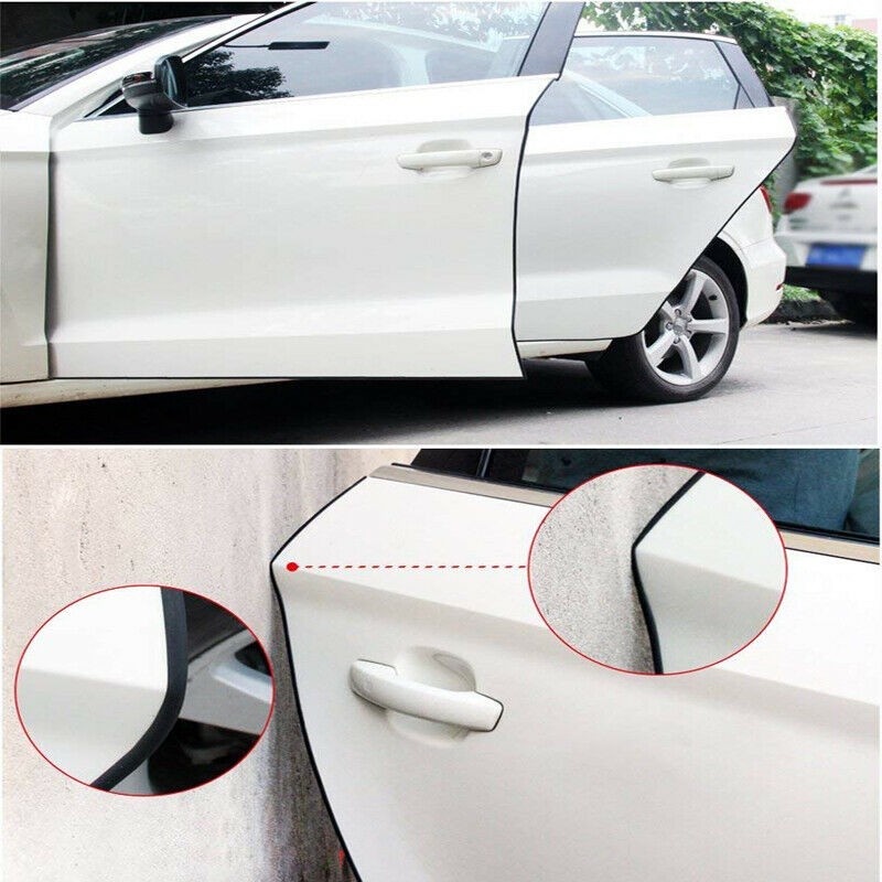 Cuộn Dây Cao Su Đen Hình Chữ U 5M Dán Bảo Vệ Cạnh Cửa Xe Hơi