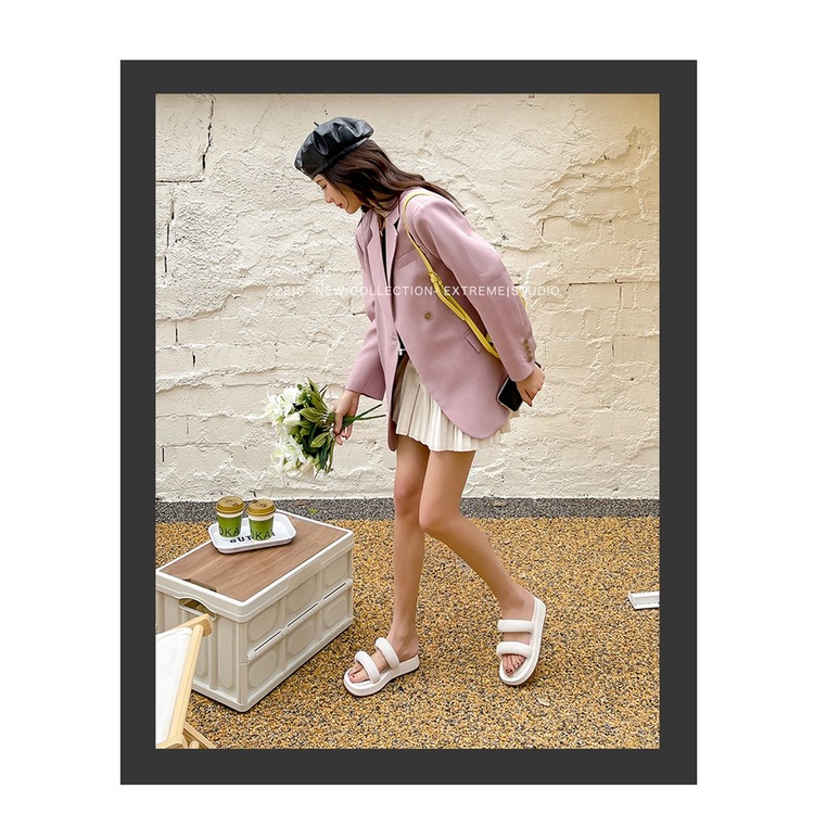 Slipper đế dày mềm mại thoải mái dễ phối đồ hợp thời trang phong cách mới